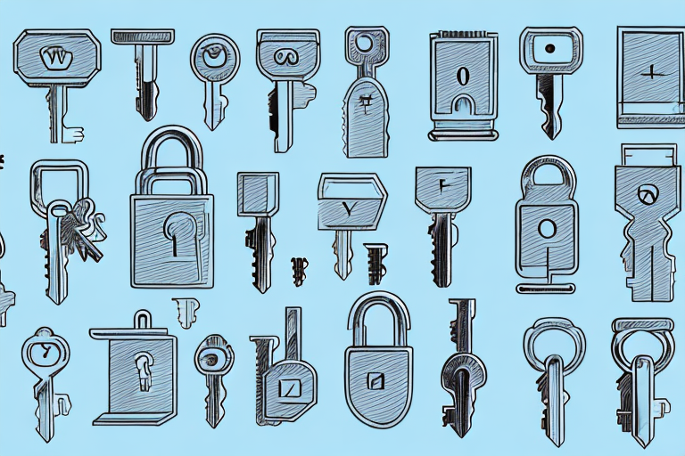 A contract and a variety of locks and keys